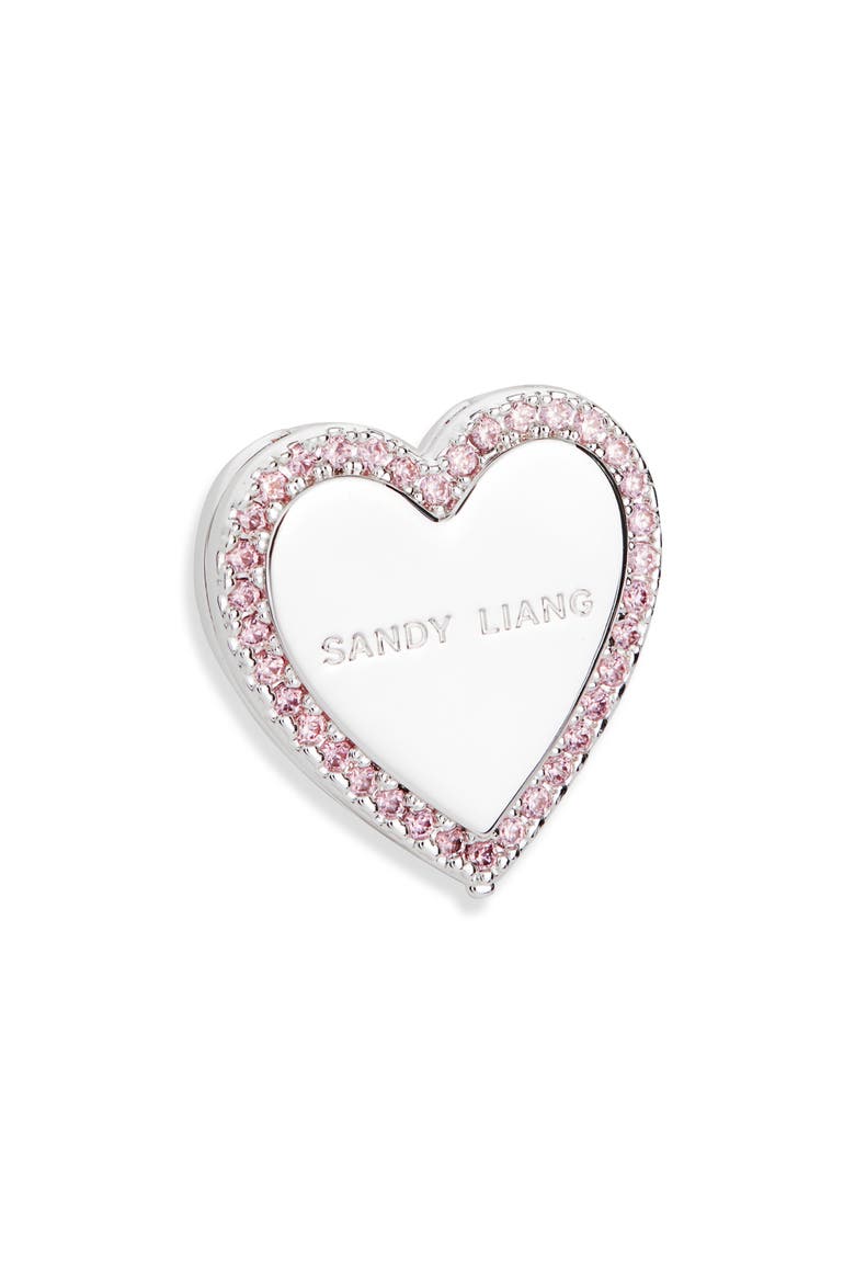Heart Mirror Ring, Main, color, SILVER