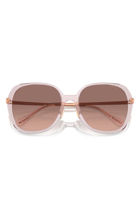 59mm Gradient Square Sunglasses