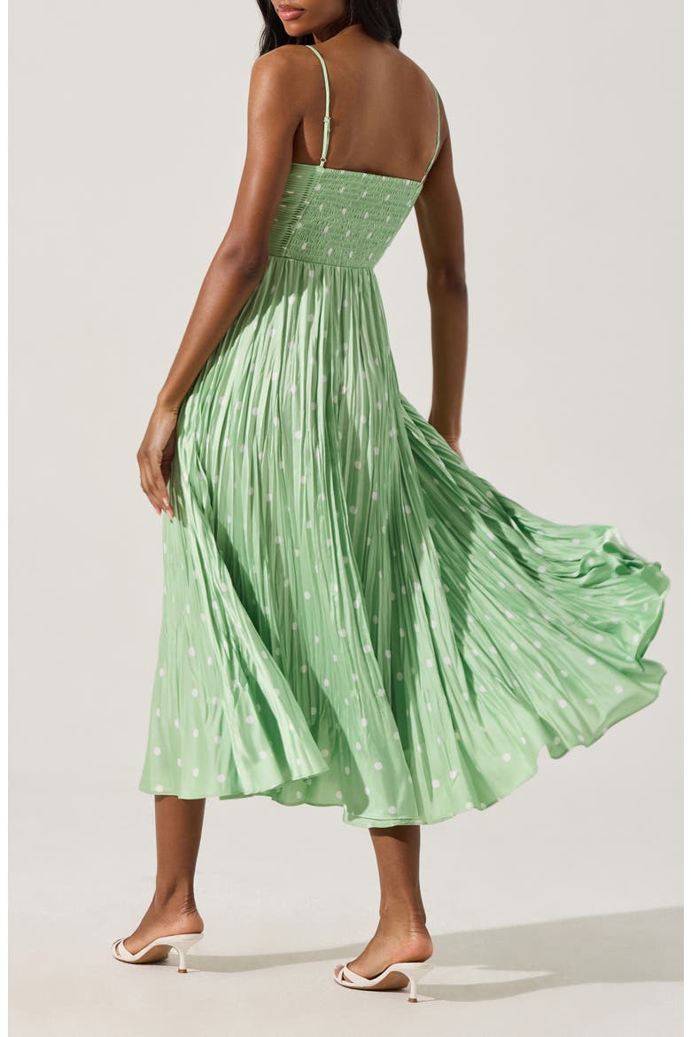 Maeve Midi Dress, Alternate, color, MINT POLKA