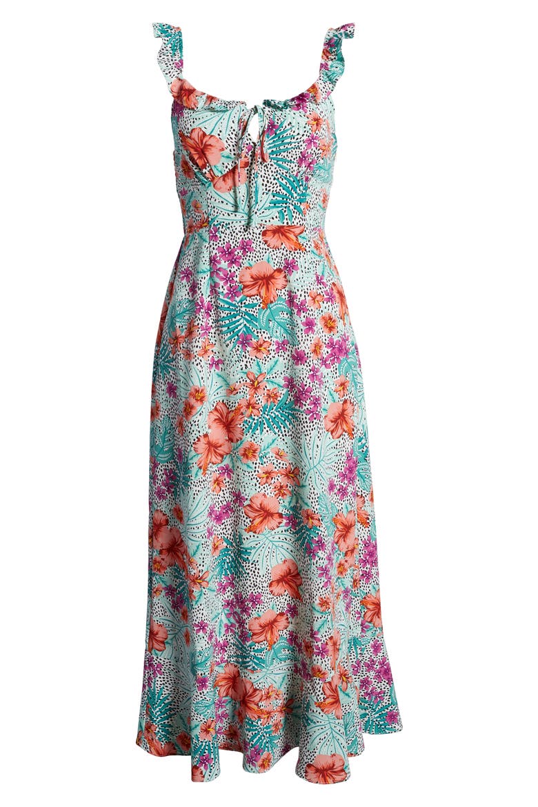 Flower Power Maxi Dress, Alternate, color, LAVENDER MINT