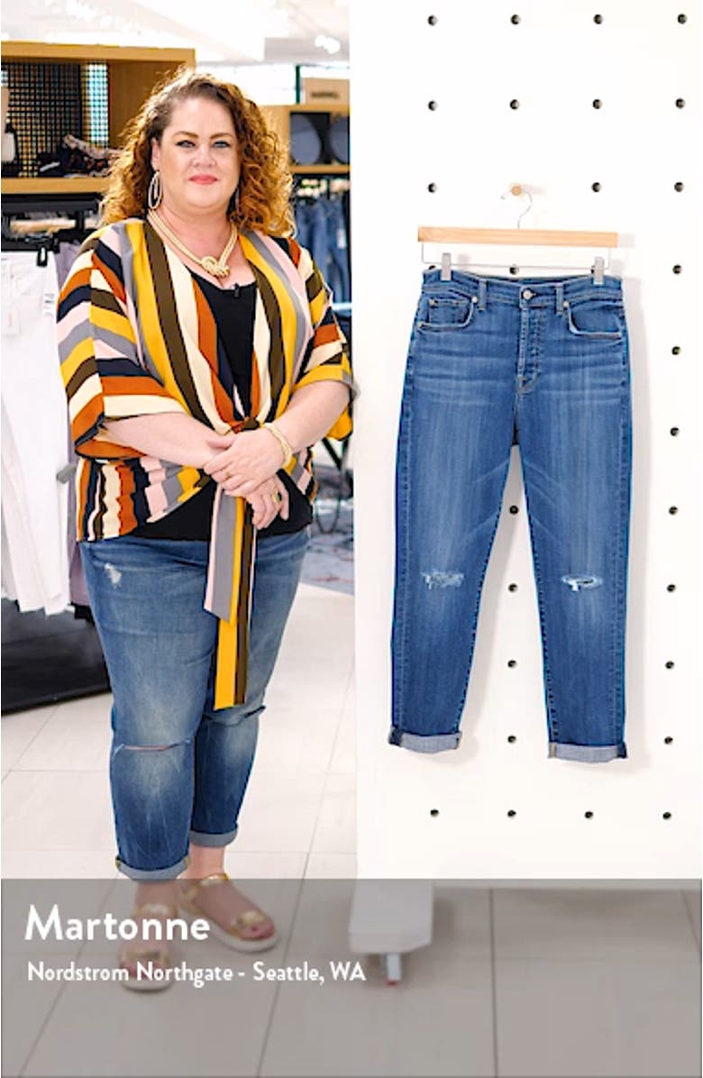 <sup>®</sup> Josefina High Waist Ripped Crop Jeans, sales video thumbnail