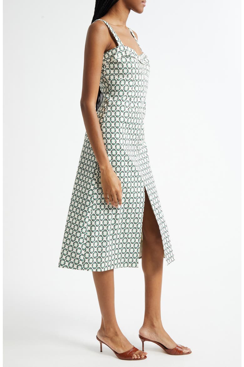 Colleen Chain Print Cotton Blend Dress, Alternate, color, DOVE MULTI