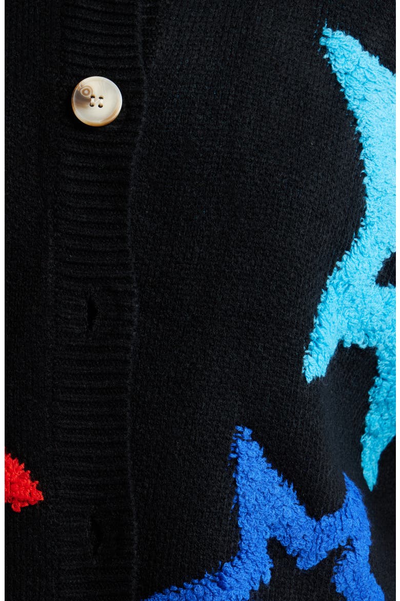 Dream of Me Boxy Cardigan, Alternate, color, BLACK WITH MULTICOLOR STARS