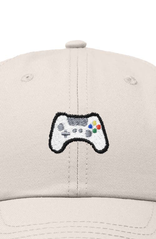 Dalix Game Controller Embroidered Hat In Beige