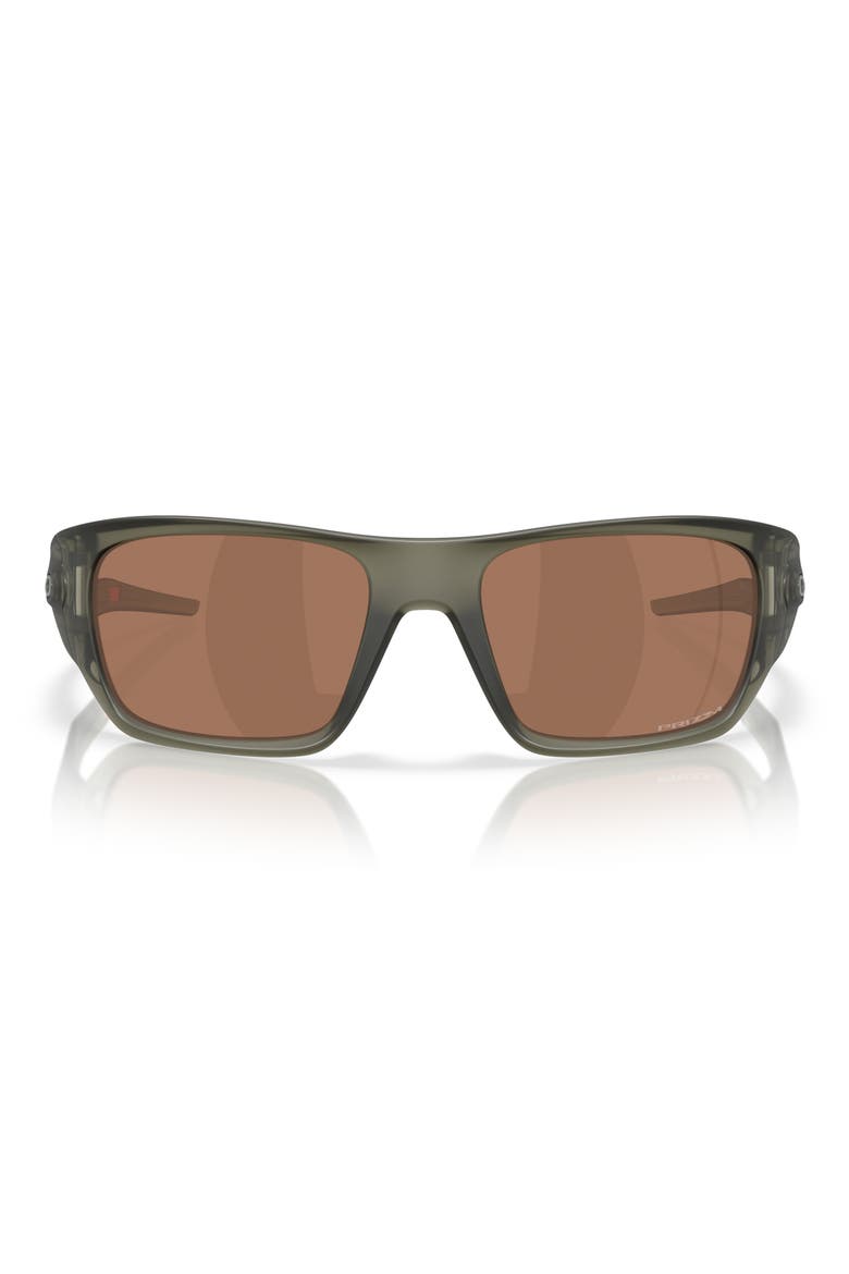 60mm Prizm™ Rectangular Sunglasses, Main, color, MATTE OLIVE INK