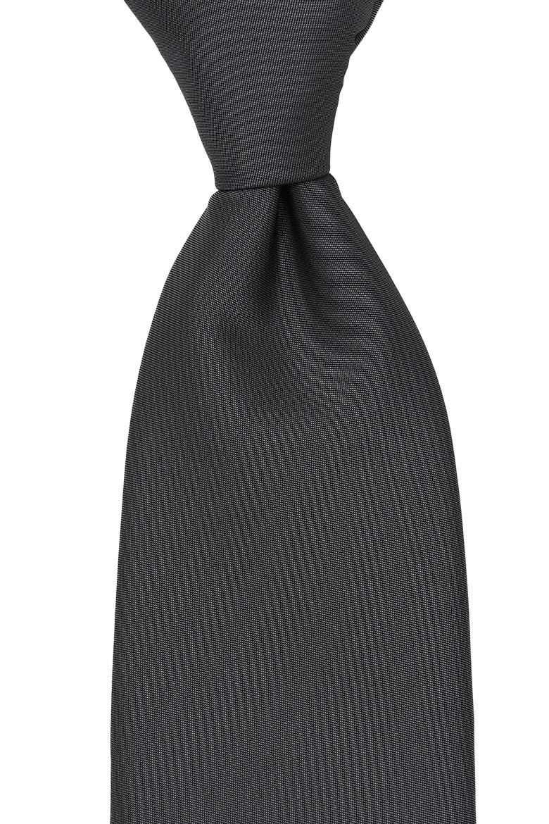 Matte Solid Tie, Alternate, color, CHARCOAL