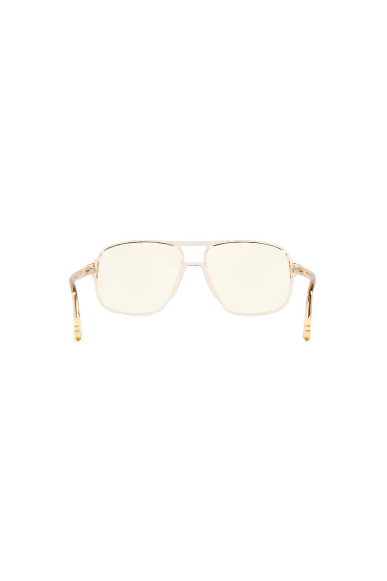 56mm Square optical glasses, Alternate, color, Brown
