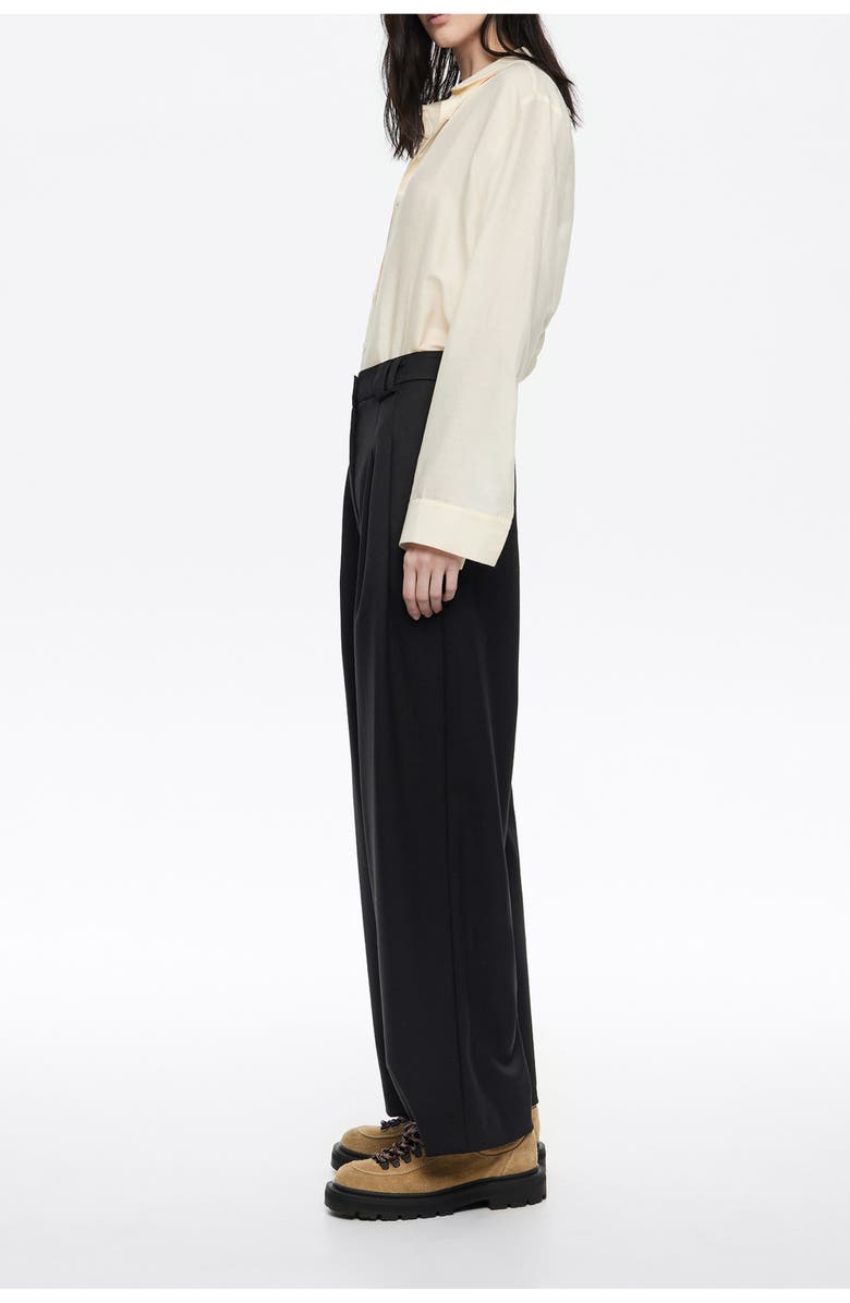 Bimba y Lola Darted Trousers, Alternate, color, Black