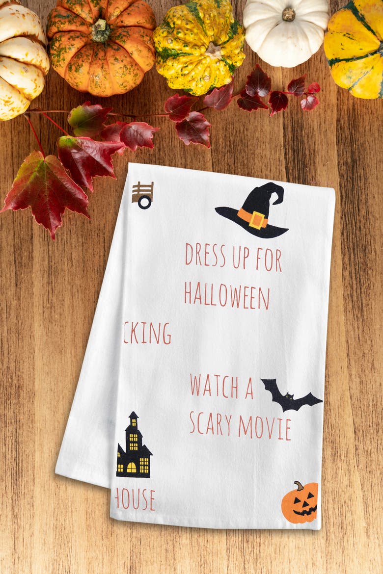 Fall Bucket List Towel, Alternate, color, White