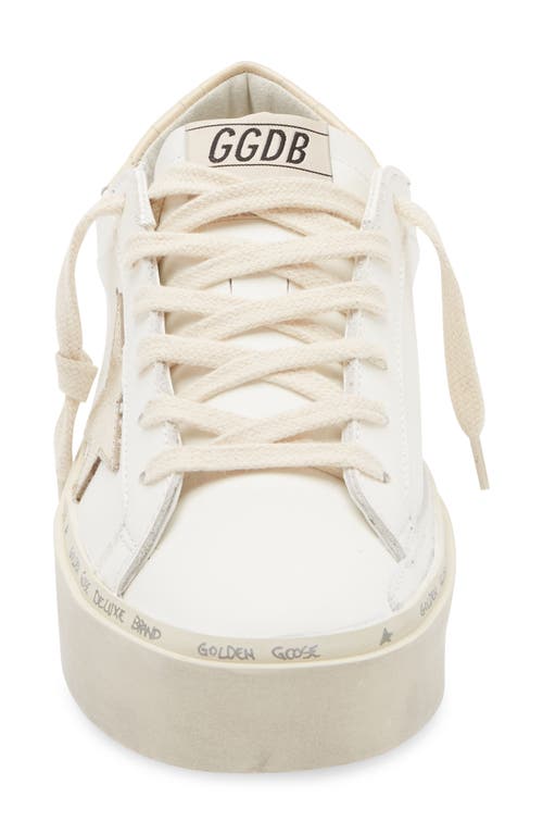 Golden Goose Hi Star Platform Sneaker In White/platinum/beige
