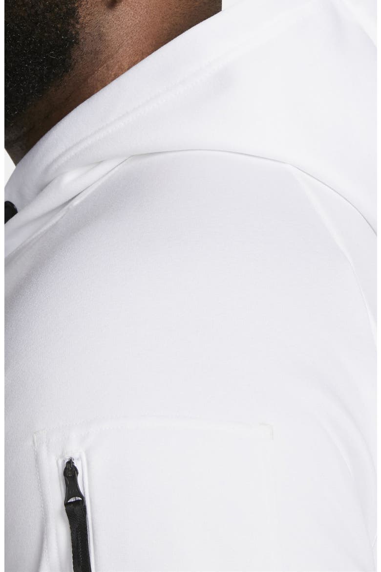 Therma-FIT Pullover Hoodie, Alternate, color, WHITE/ WHITE/ BLACK