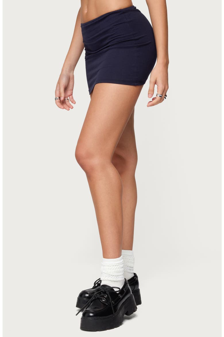 Aisha Low Rise Miniskirt, Alternate, color, NAVY