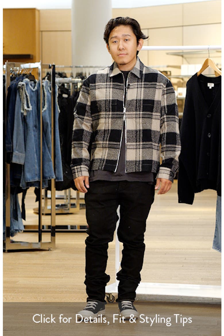 Spring Plaid Zip Shirt Jacket video