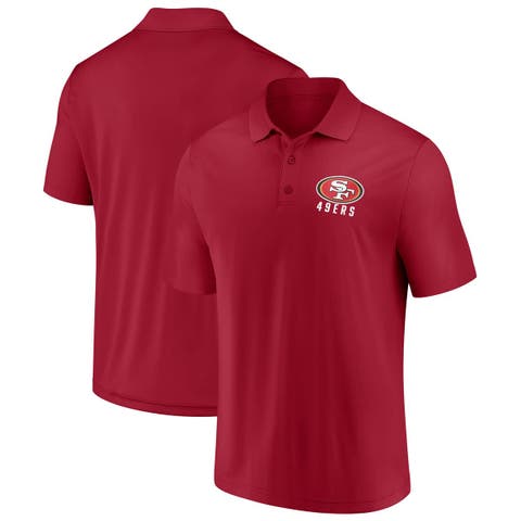 Men's Fanatics  Scarlet San Francisco 49ers Lockup Polo