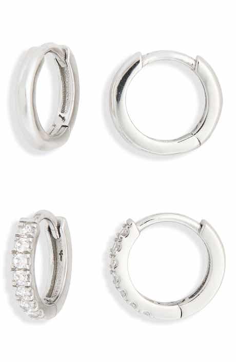 NORDSTROM RACK 2-Piece 8mm Huggie Hoop Earrings Set