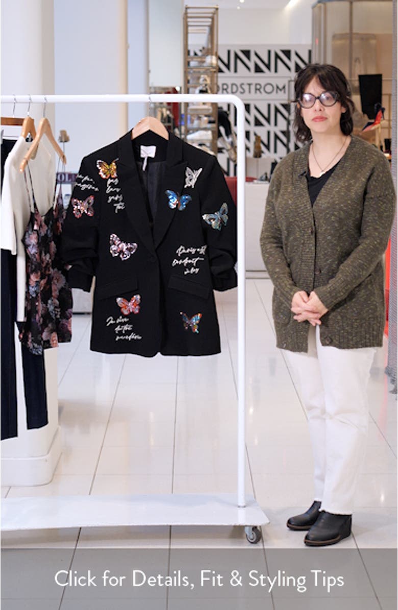 Beaded Butterfly Love Letter Jacket, sales video thumbnail