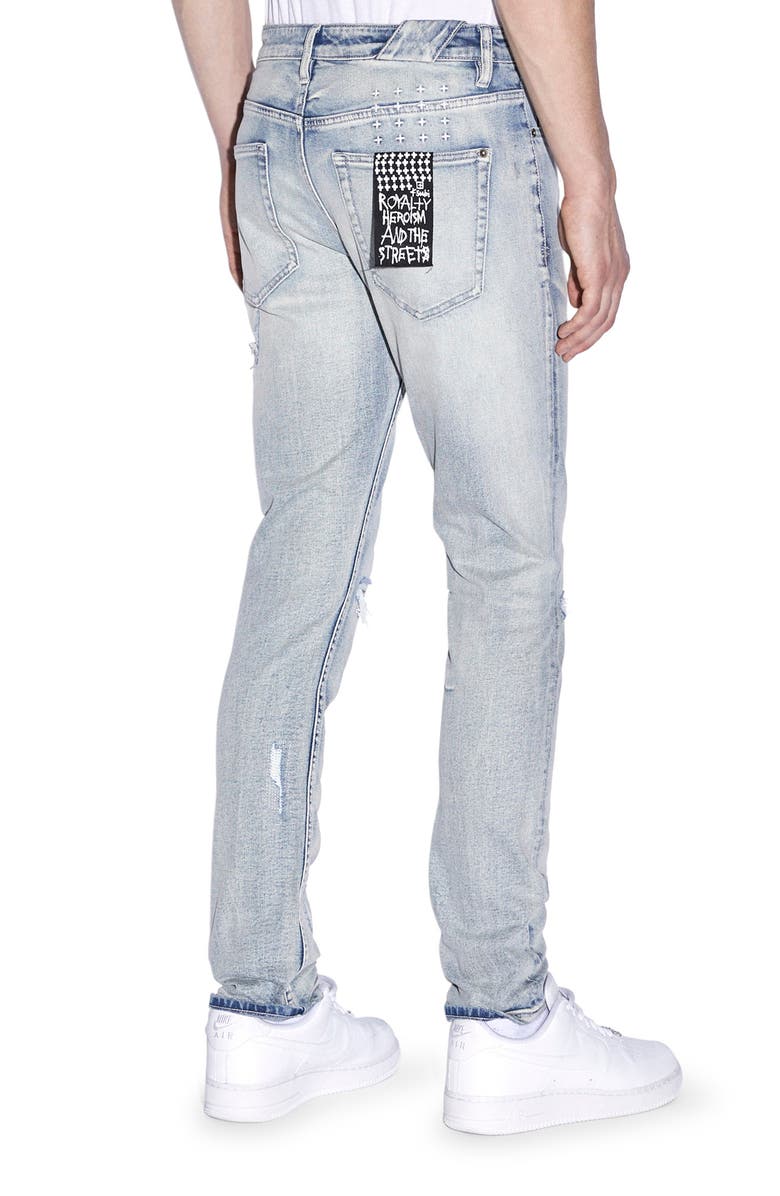 Ksubi Chitch Punk Shred Slim Fit Stretch Jeans, Alternate, color, 