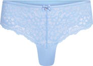 Hunkemöller Marine Lace & Mesh Brazilian Panties