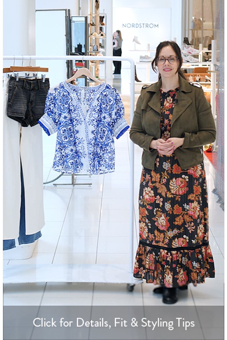 Thalia Floral Print Top video