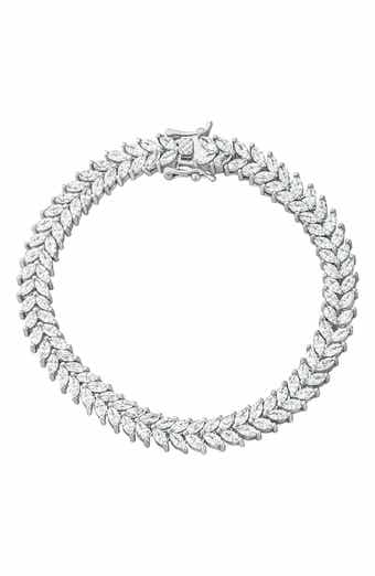Marquise Cubic Zirconia Double Row Bracelet