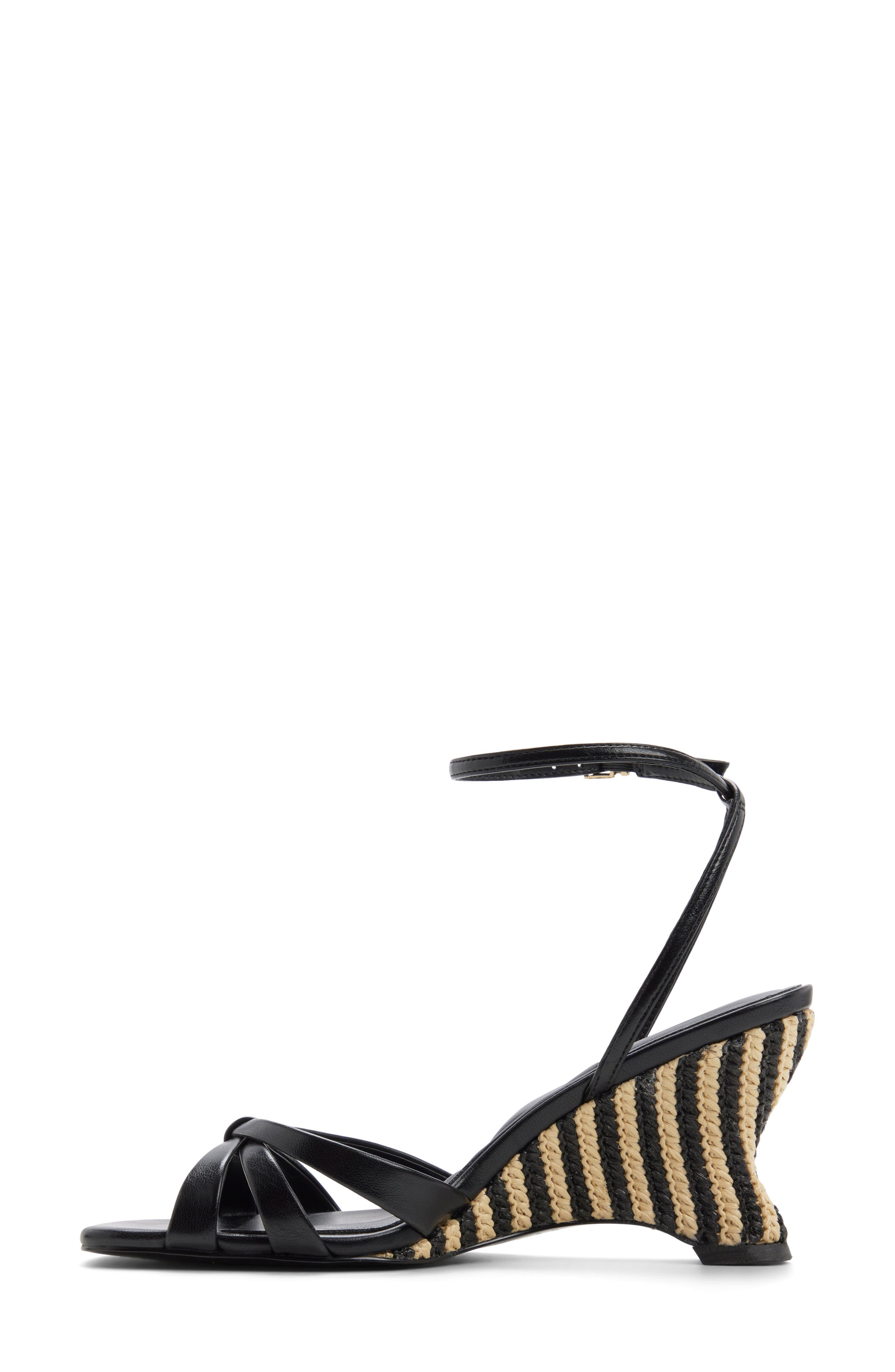 ALDO Ermanna Ankle Strap Wedge Sandal, Alternate, color, 