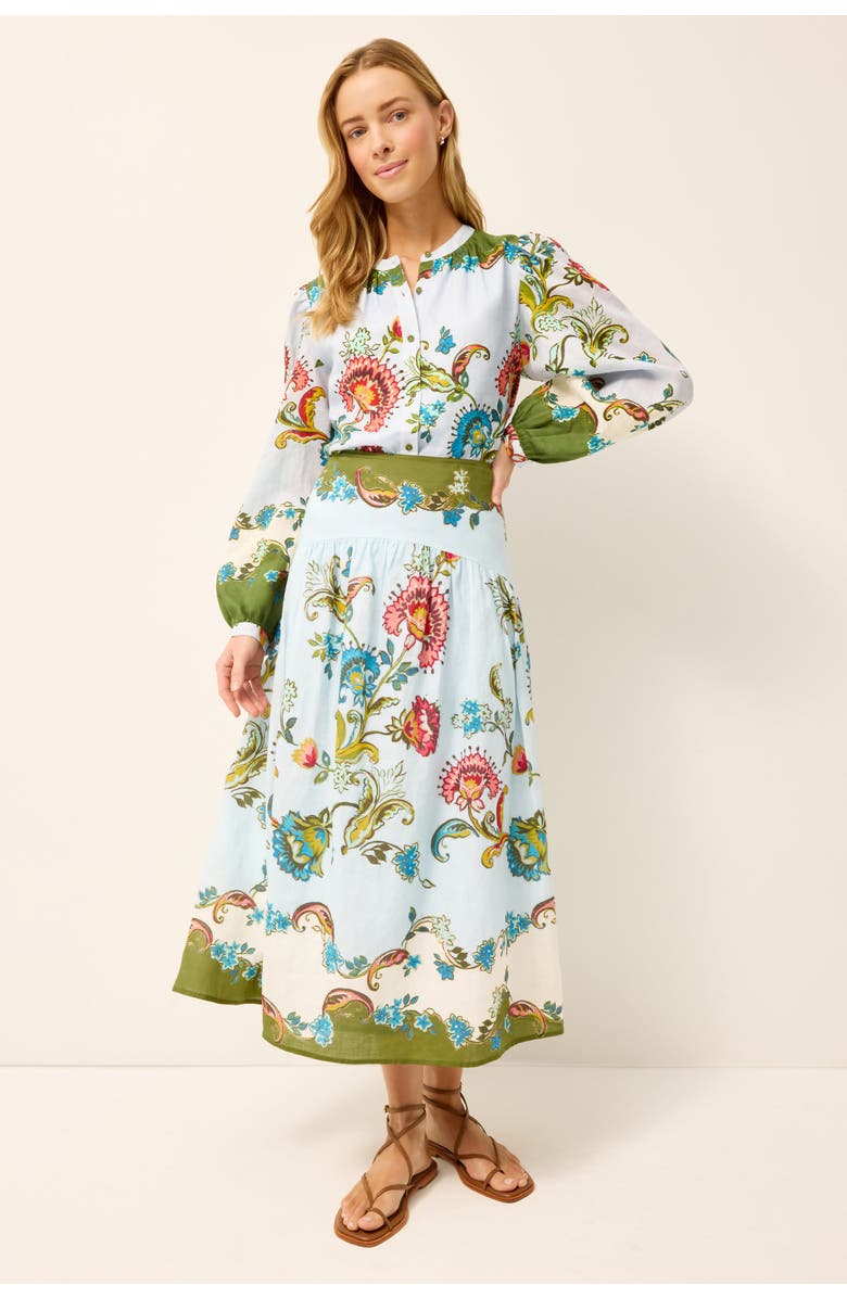 Marie Oliver Kendra Blouse, Alternate, color, Delphi