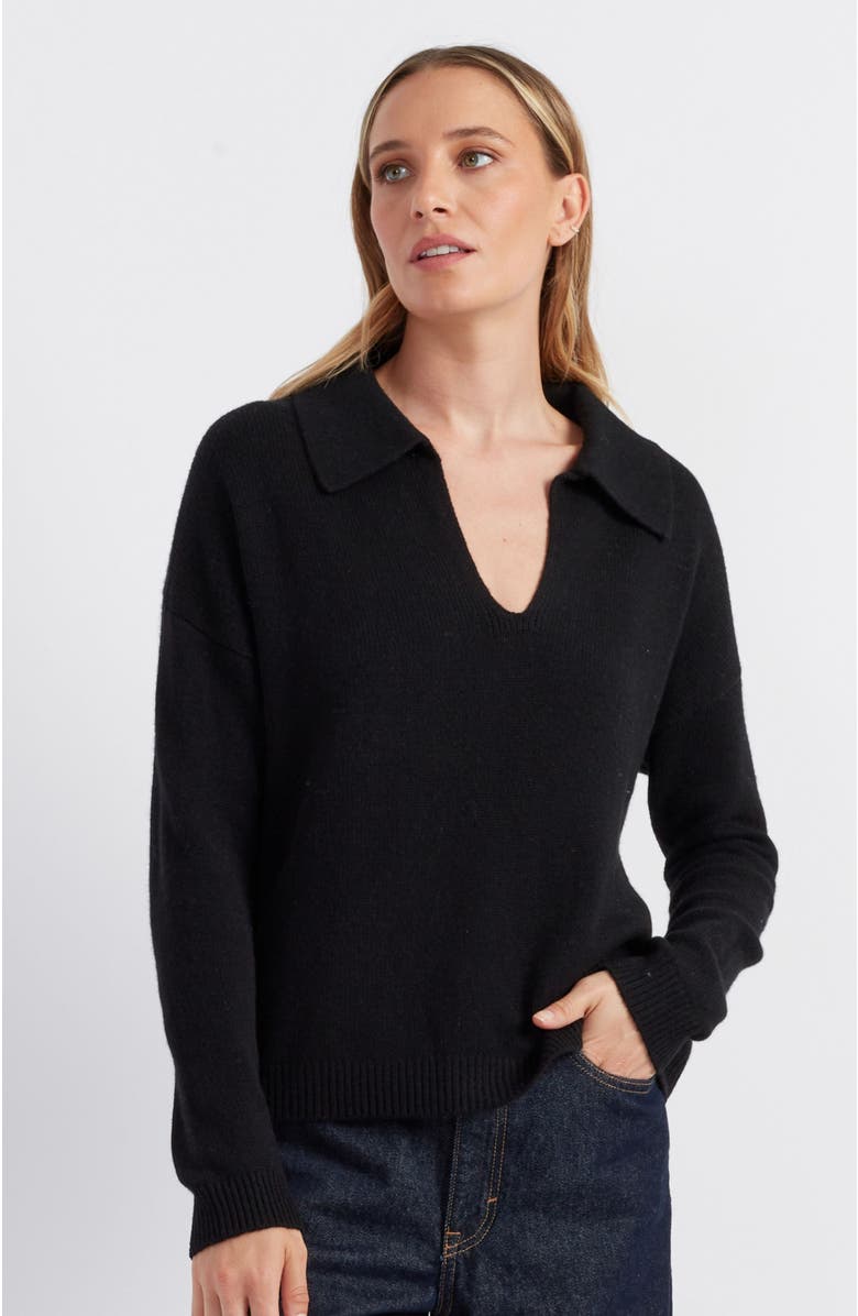 Chinti & Parker Pure Cashmere Summer Collared Sweater, Main, color, 