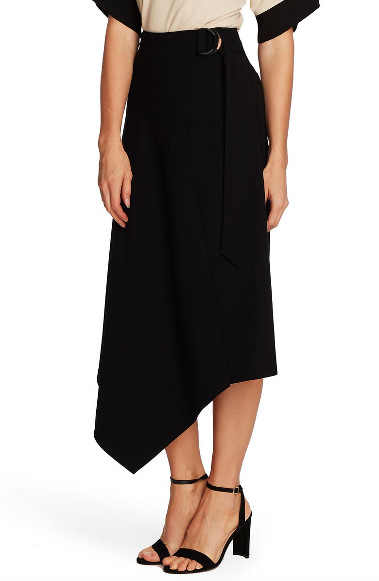 Vince Camuto Belted Asymmetrical Skirt, Alternate, color,