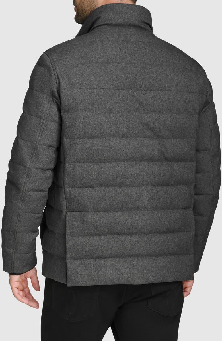 Cole Haan Quilted Down & Feather Fill Jacket with Removable Bib, Alternate, color, 