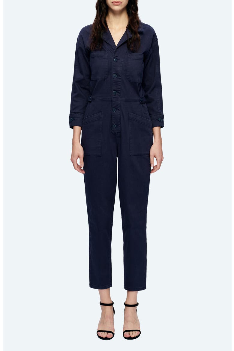 Stretch Denim Jumpsuit, Main, color, MIDNIGHT BLUE