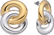 EYE CANDY LOS ANGELES Zo Two-Tone Drop Earrings