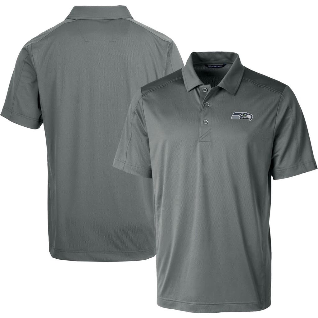 Men's Cutter & Buck Steel Seattle Seahawks Prospect Textured Stretch Polo at Nordstrom, Size Small