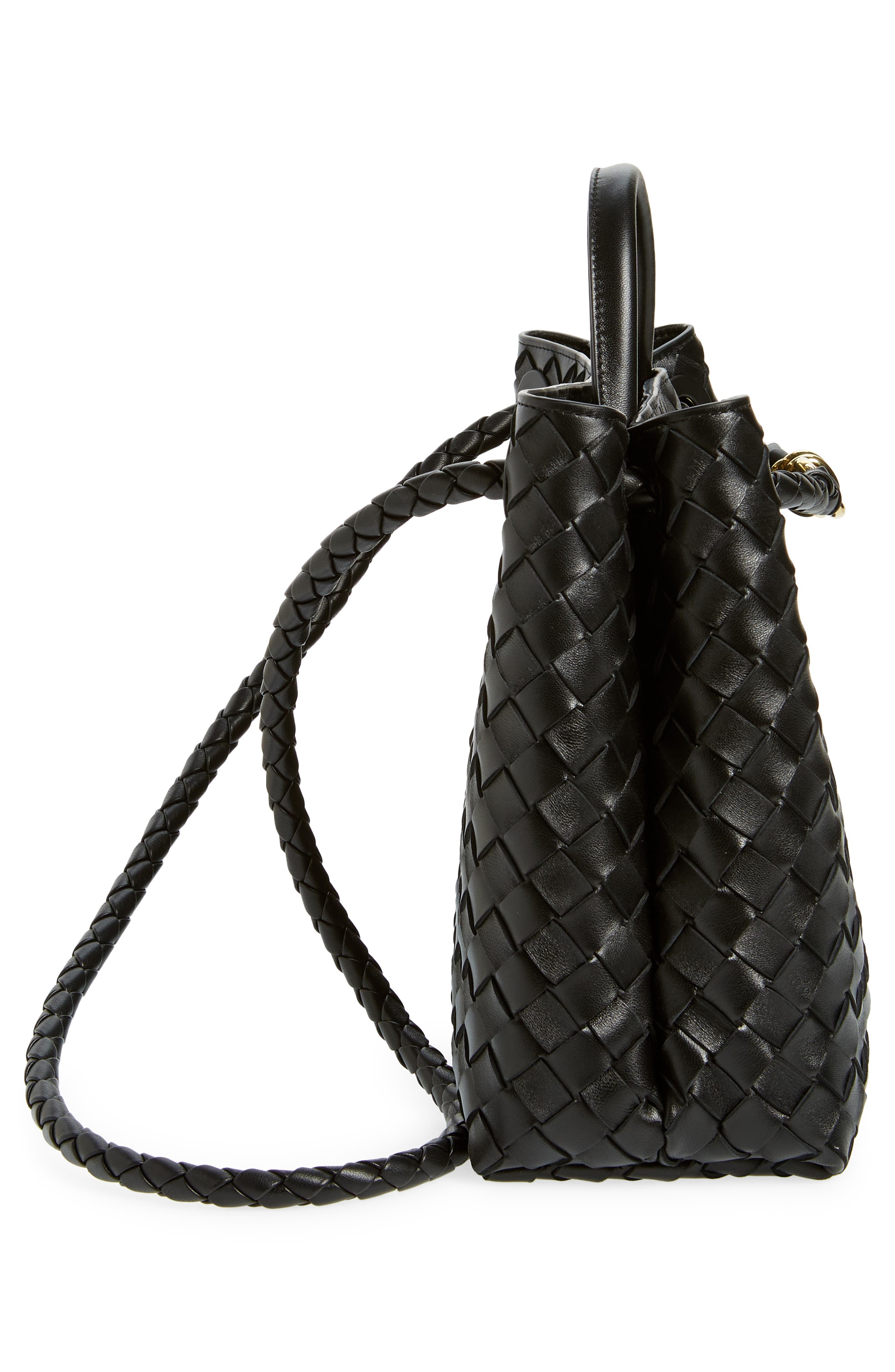 Bottega Veneta Medium Andiamo Intrecciato Leather Shoulder Bag, Alternate, color, 