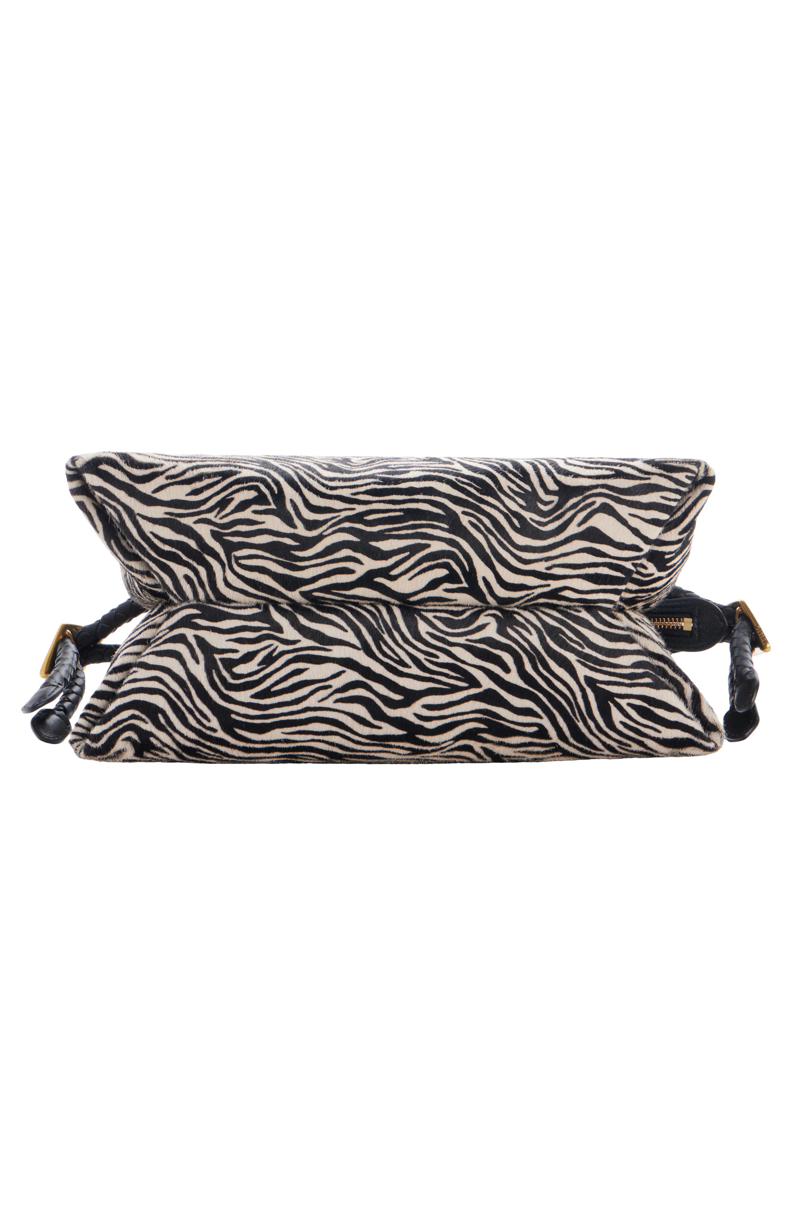 Pipa Zebra Print Leather Handbag, Alternate, color, ZEBRA 20ZA