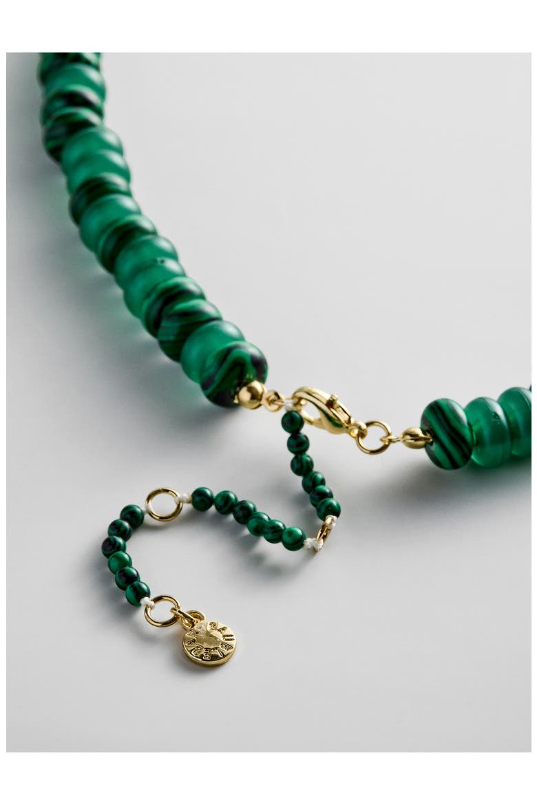 Joyce Semiprecious Stone Beaded Necklace, Alternate, color, GREEN