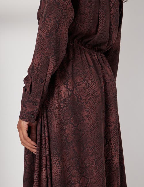 Hush Chiffon Hanky Hem Maxi Dress In Brown