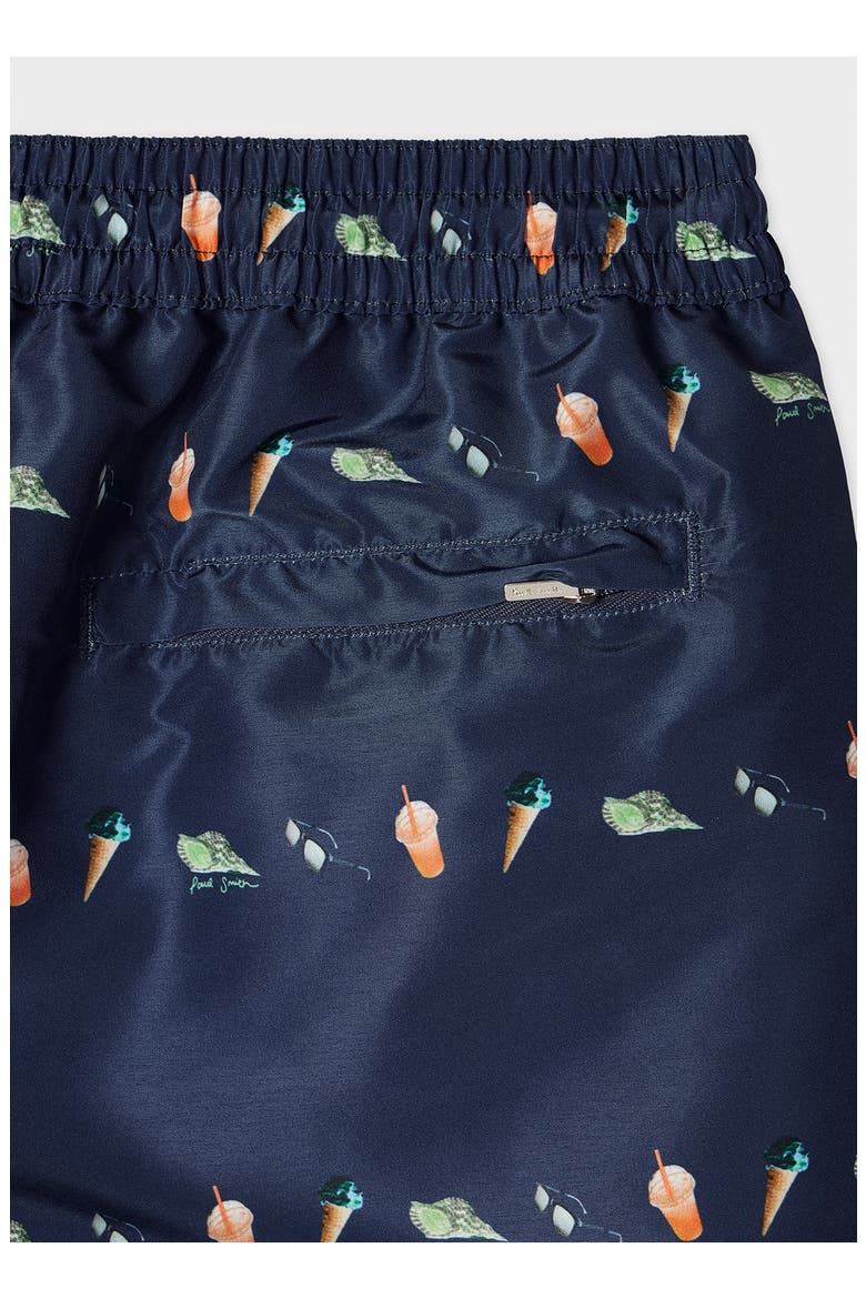MEN SWIM SHORT BEACH SNAPS, Alternate, color, NAVY