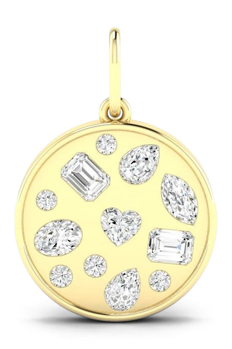 Multi-Shape Inlay Coin in 14K, Main, color, Yellow Gold