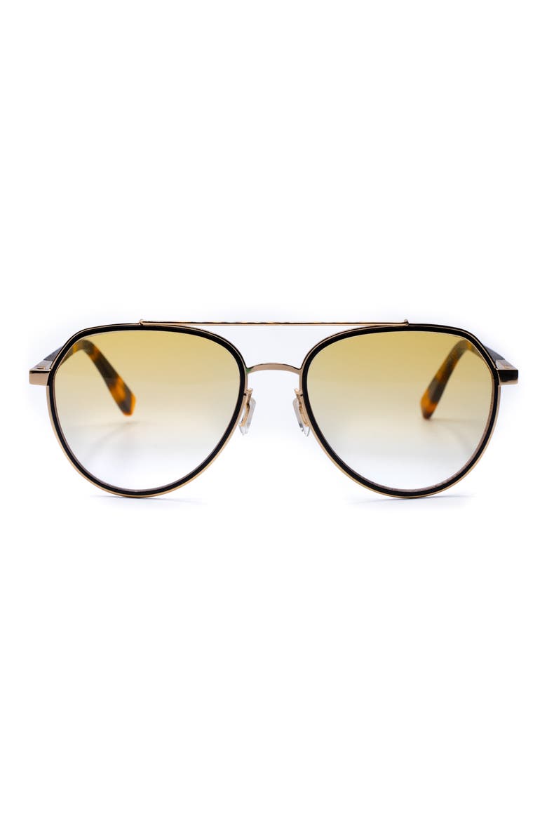 Bond Orange 55mm Gradient Sunglasses, Main, color, GOLD / ORANGE GRADIENT