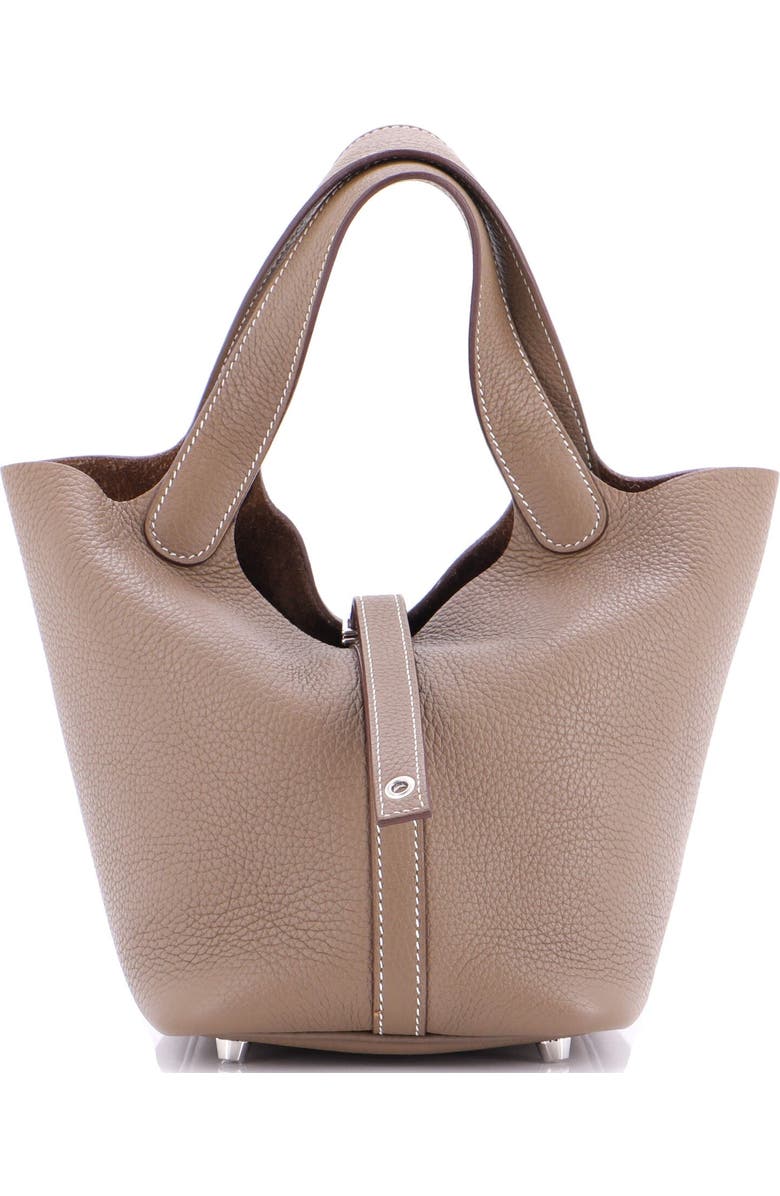 Pre-Owned Hermes Picotin Lock Bag Clemence PM, Main, color, Etoupe