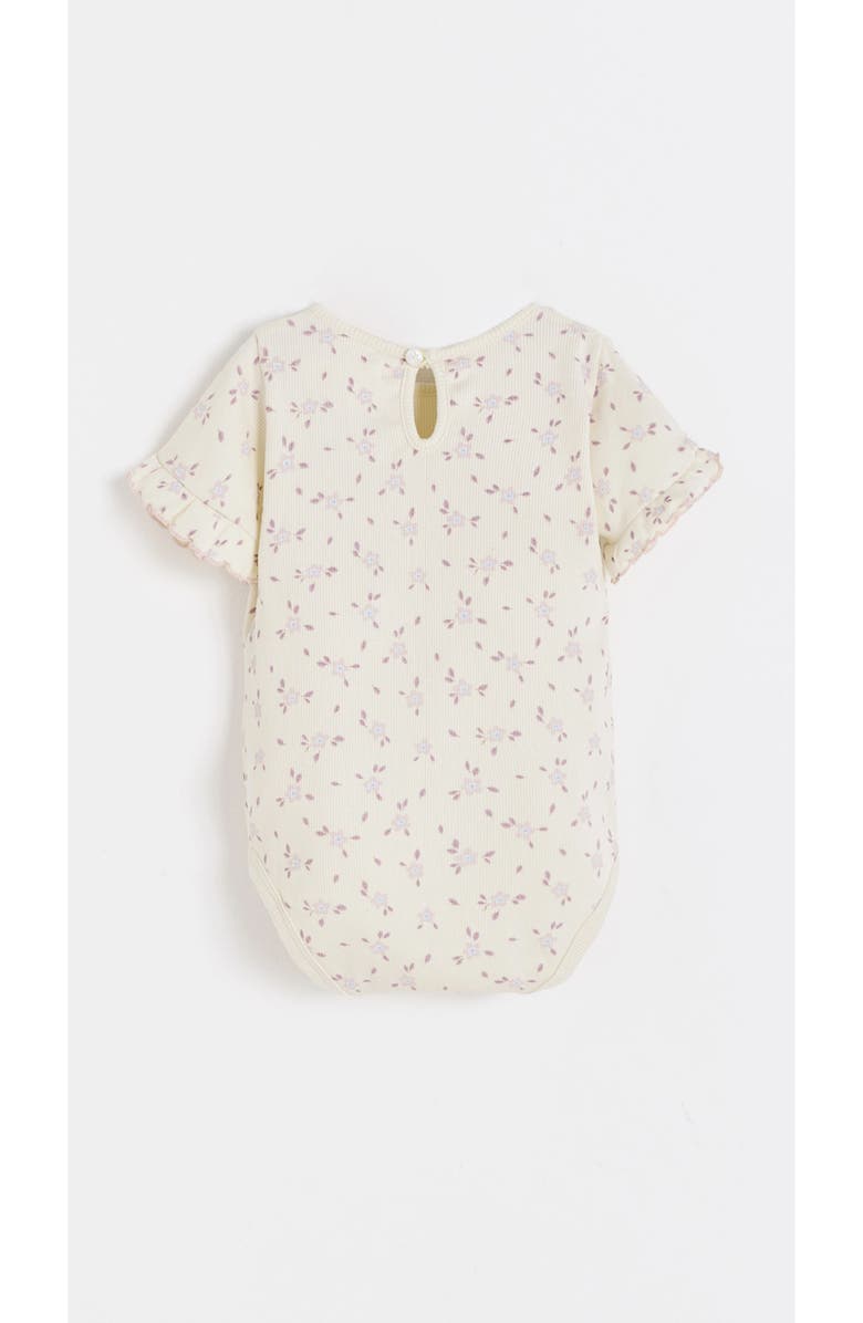 Babycottons Peony Printed Bodysuit for Infant, Alternate, color,