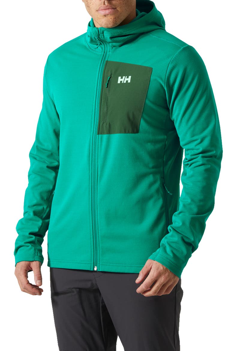 Versalite Fleece Hooded Jacket, Main, color, SIGNAL GREEN