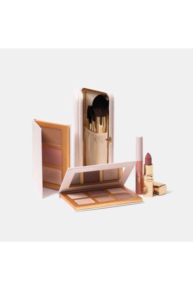 Gold'n'gifts Face Contouring Palette, Alternate, color, bronze, gold, pink