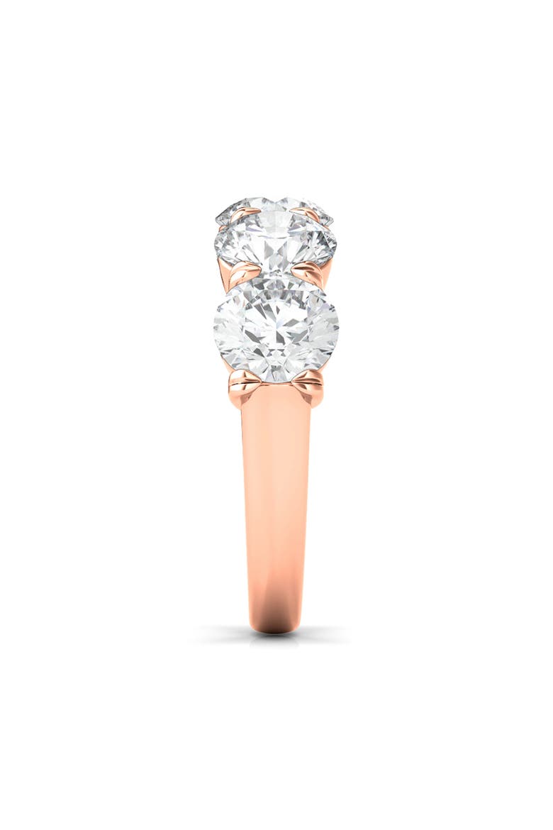 5-Stone Lab Created Diamond Anniversary Ring, Alternate, color, ROSE GOLD