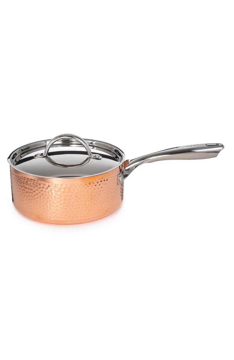 BergHOFF Hammered Copper Six-Piece Cookware Set, Alternate, color, Copper Silver