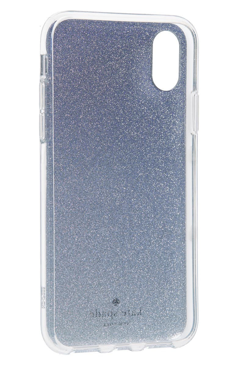 Kate Spade New York glitter ombré iPhone X/Xs case, Alternate, color,
