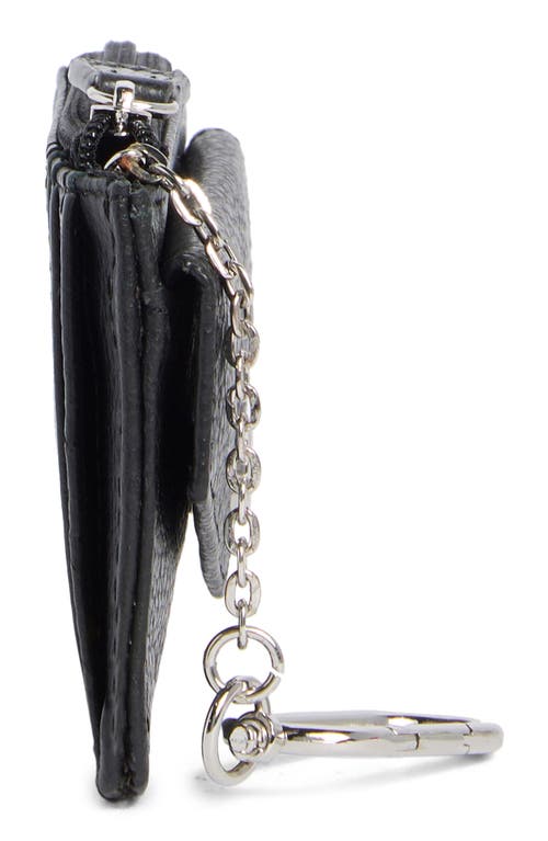 Mundi Small Leather Goods Penny Chain Wallet In Black