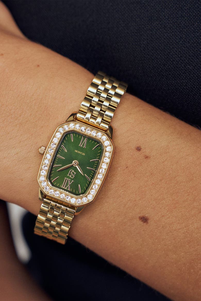 Watch Luciana, Alternate, color, Gold/Green dial