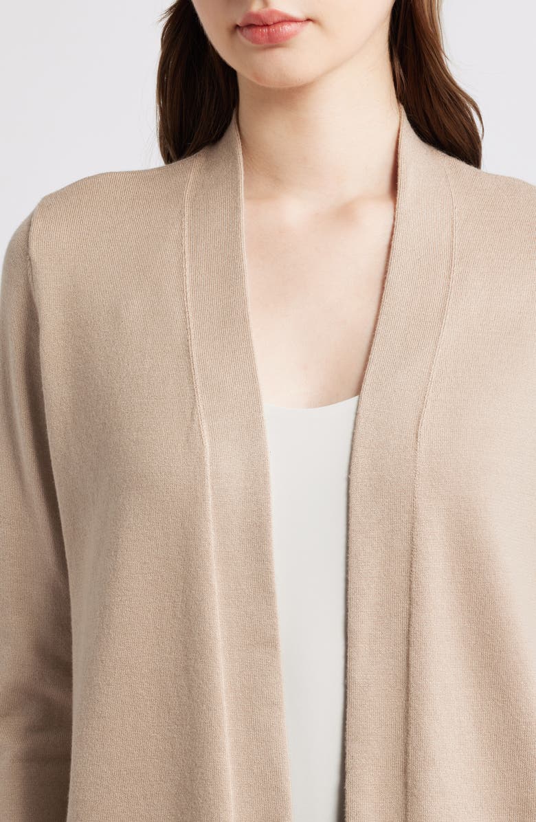 AK ANNE KLEIN Chatham Open Front Cardigan, Alternate, color, 