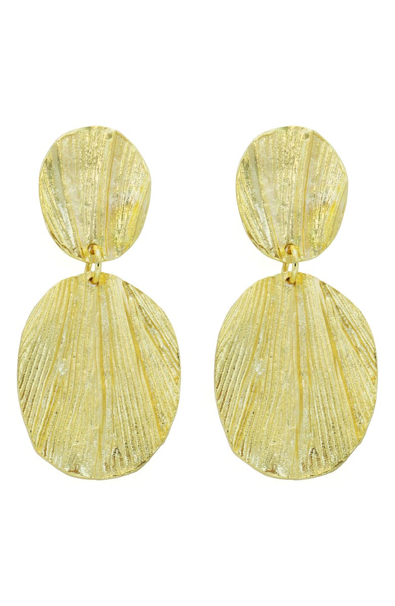Panacea Textured Double Circle Drop Earrings, Main, color,